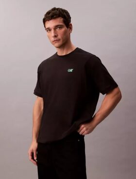 Tricou lejer cu logo grafic Pique răcoritor
