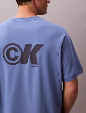 Tricou lejer cu logo grafic Pique răcoritor
