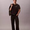 Tricou lejer cu logo grafic Pique răcoritor