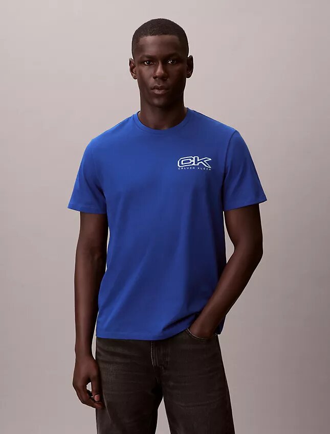 Tricou lejer cu logo Monogram metalic Tricou lejer cu logo Monogram metalic