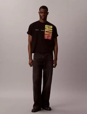 Tricou lejer cu logo Pride Bold