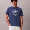 Tricou lejer cu logo script Tricou lejer cu logo script