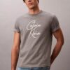 Tricou lejer cu logo script Tricou lejer cu logo script