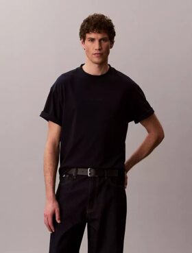 Tricou lejer cu Micro Logo