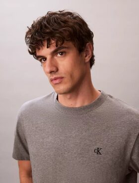 Tricou lejer cu Monogram brodată