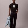 Tricou modern cu logo grafic Calvin Klein