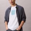 Tricou modern cu logo grafic Calvin Klein