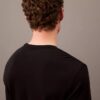 Tricou negru de dormit cu guler rotund CK Black