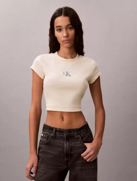 Tricou pentru bebeluși cu dungi și Monogram