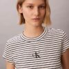 Tricou pentru bebeluși cu dungi și Monogram