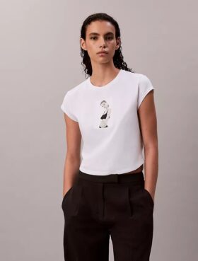 Tricou pentru bebeluși cu imprimeu Kate Moss