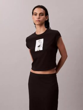 Tricou pentru bebeluși cu imprimeu Kate Moss