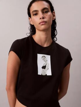 Tricou pentru bebeluși cu imprimeu Kate Moss