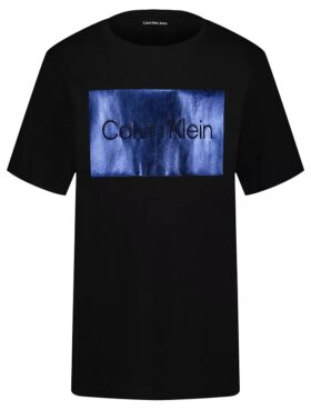 Tricou pentru băieți cu logo Ck metalizat