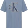Tricou pentru băieți cu logo Monogram cusut cu cusătură lanț Tricou pentru băieți cu logo Monogram cusut cu cusătură lanț
