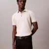 Tricou polo clasic cu țesătură tip waffle