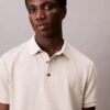 Tricou polo clasic cu țesătură tip waffle
