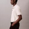 Tricou polo clasic cu țesătură tip waffle
