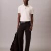 Tricou polo clasic cu țesătură tip waffle