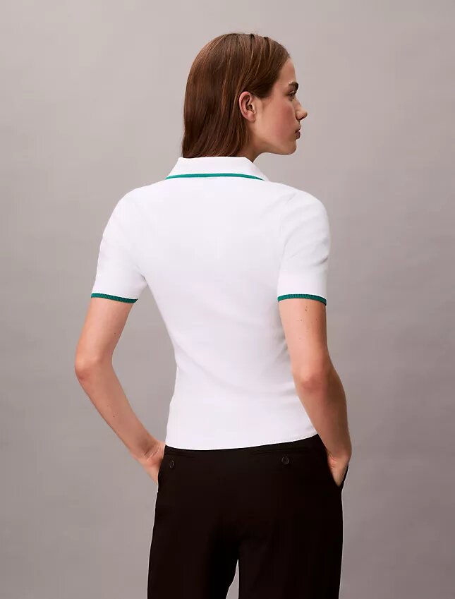 Tricou polo clasic cu fermoar pe un sfert Tricou polo clasic cu fermoar pe un sfert