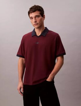 Tricou polo clasic cu logo Monogram sport