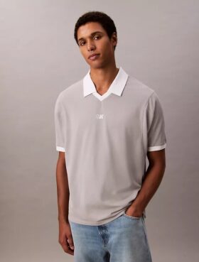 Tricou polo clasic cu logo Monogram sport