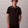 Tricou polo clasic cu monogramă și vârfuri din piqué Tricou polo clasic cu monogramă și vârfuri din piqué