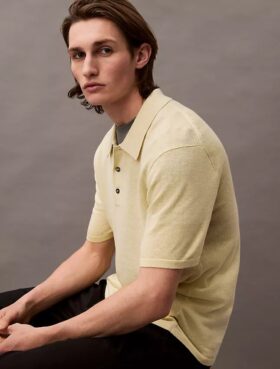 Tricou polo clasic din amestec de in