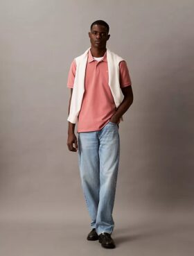 Tricou polo clasic din bumbac piqué