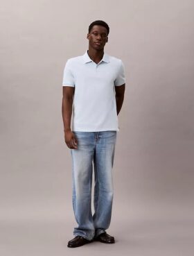 Tricou polo clasic din bumbac piqué