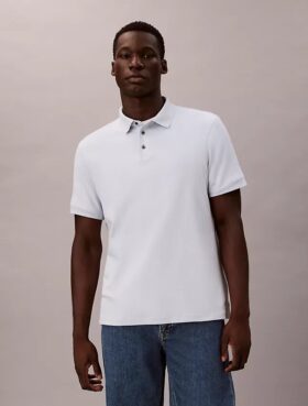 Tricou polo clasic din bumbac Supima