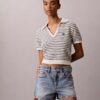 Tricou polo cu dungi