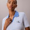 Tricou polo cu dungi și nervuri Monologo