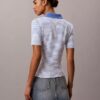 Tricou polo cu dungi și nervuri Monologo