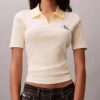 Tricou polo cu dungi și nervuri Monologo