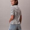 Tricou polo cu dungi și nervuri Monologo