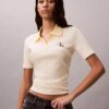 Tricou polo cu dungi și nervuri Monologo