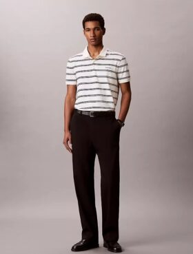 Tricou polo cu dungi Liquid Touch