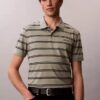 Tricou polo cu dungi Liquid Touch