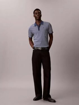 Tricou polo cu dungi Varsity