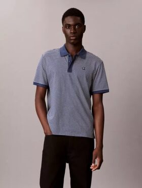 Tricou polo cu dungi Varsity