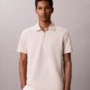Tricou polo cu fermoar și model în zig-zag
