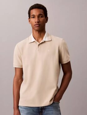 Tricou polo cu guler Pique Colorblock