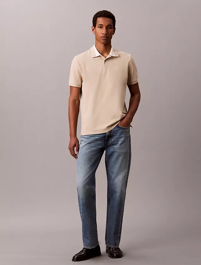 Tricou polo cu guler Pique Colorblock Tricou polo cu guler Pique Colorblock