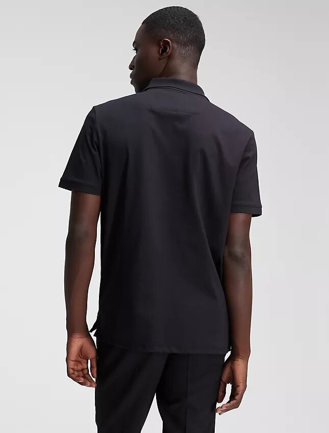 Tricou polo din amestec de bumbac fin Tricou polo din amestec de bumbac fin