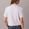 Tricou polo din bumbac cu contur rib