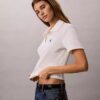 Tricou polo din bumbac cu contur rib