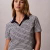 Tricou polo din bumbac cu contur rib