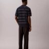 Tricou polo din bumbac cu dungi Tricou polo din bumbac cu dungi