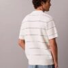 Tricou polo din bumbac cu dungi Tricou polo din bumbac cu dungi